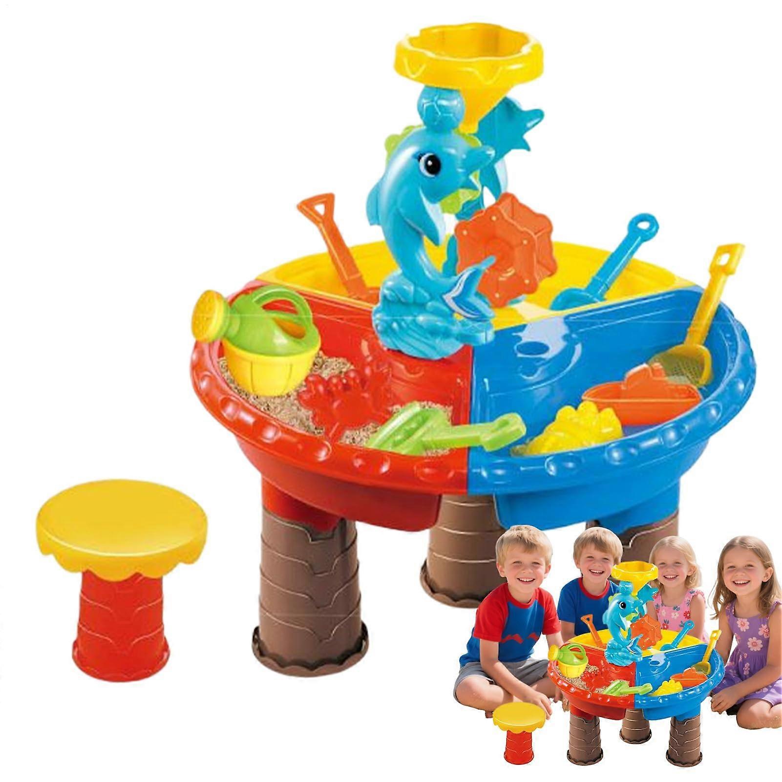 Sensory Activity Table – Water and Sand Play Station for Toddlers
