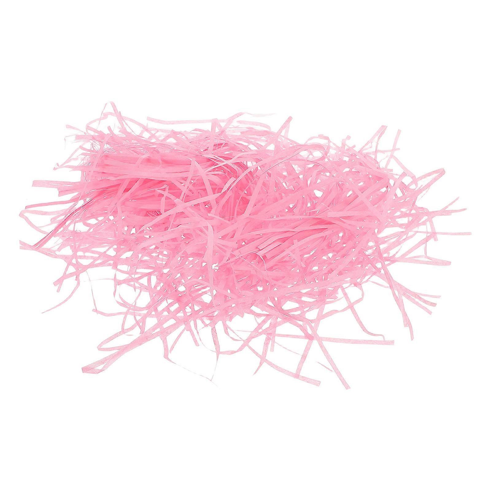Packing Box Supply Shredded Paper Elegant Crinkle Pink 22.00X12.00X4.00CM for Box Stuffing 1Pack