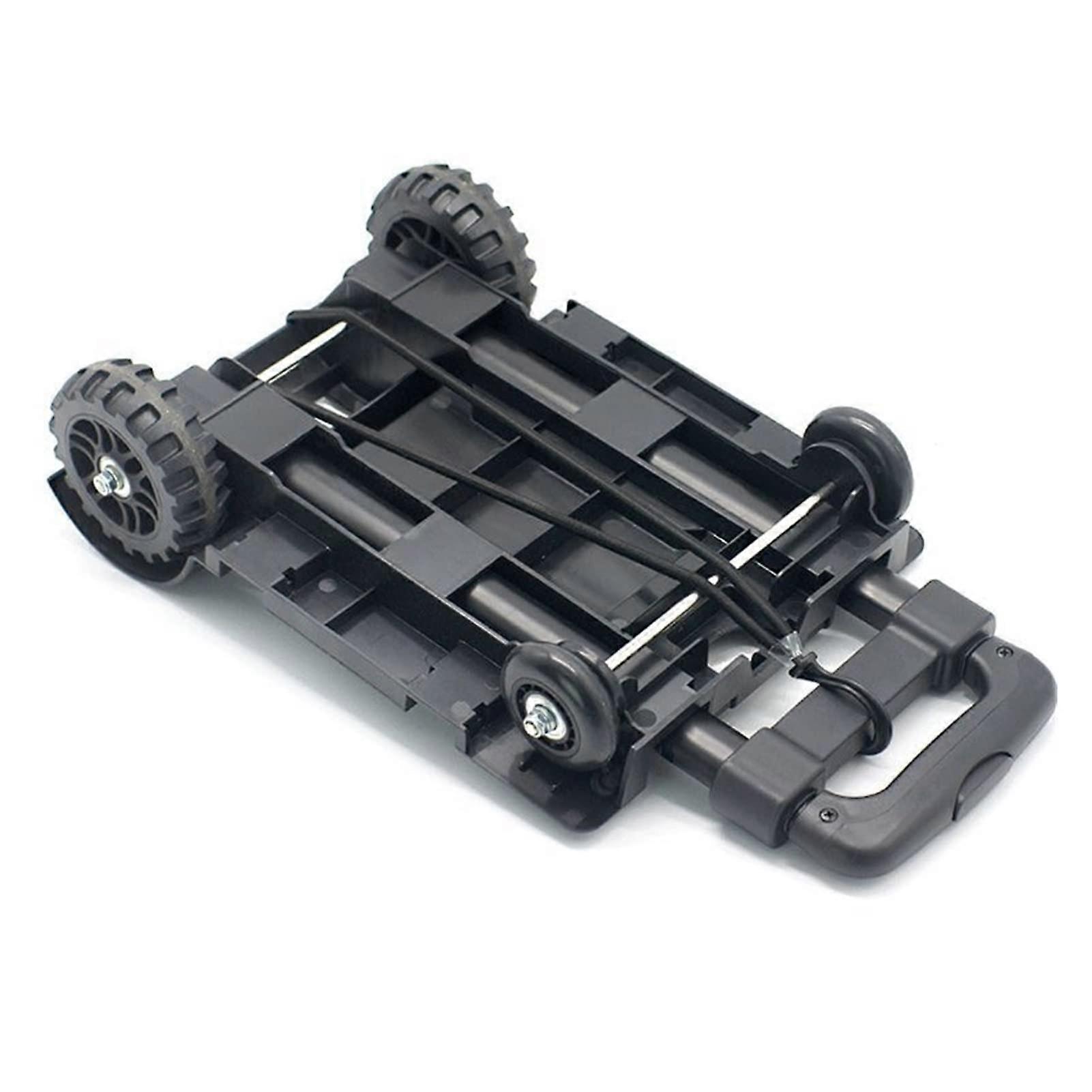 Black Folding Luggage Trolley Light Aluminium Foldable Fold Dolly Hand Trolley for Travel Moving and Office Use Parts of Lifting Tool (Color : A)