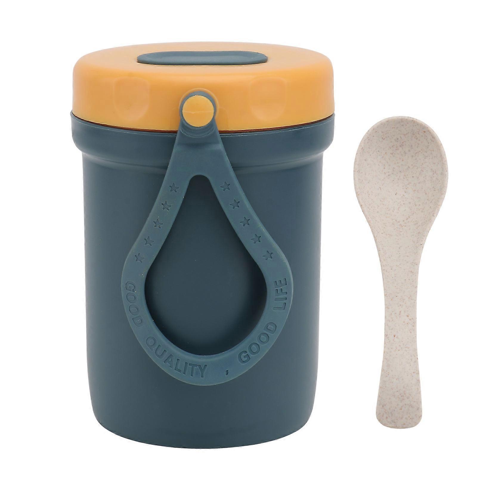 Porridge Container Navy Leak Proof Lid for Soup Cup Storage