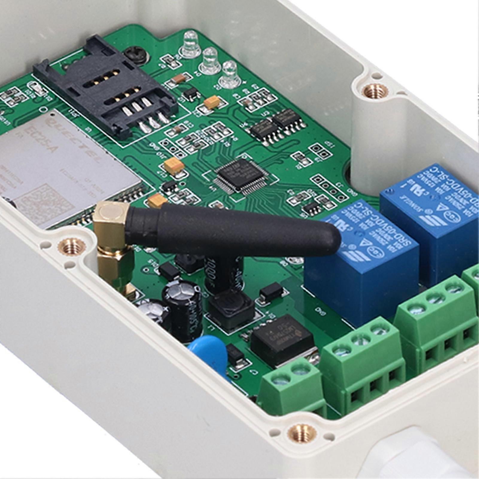 AC DC 1224V Remote Control Box Relay Contact Switch Access Double Channel for GSMKEY4G 4G/3G/GSM( Frequency )