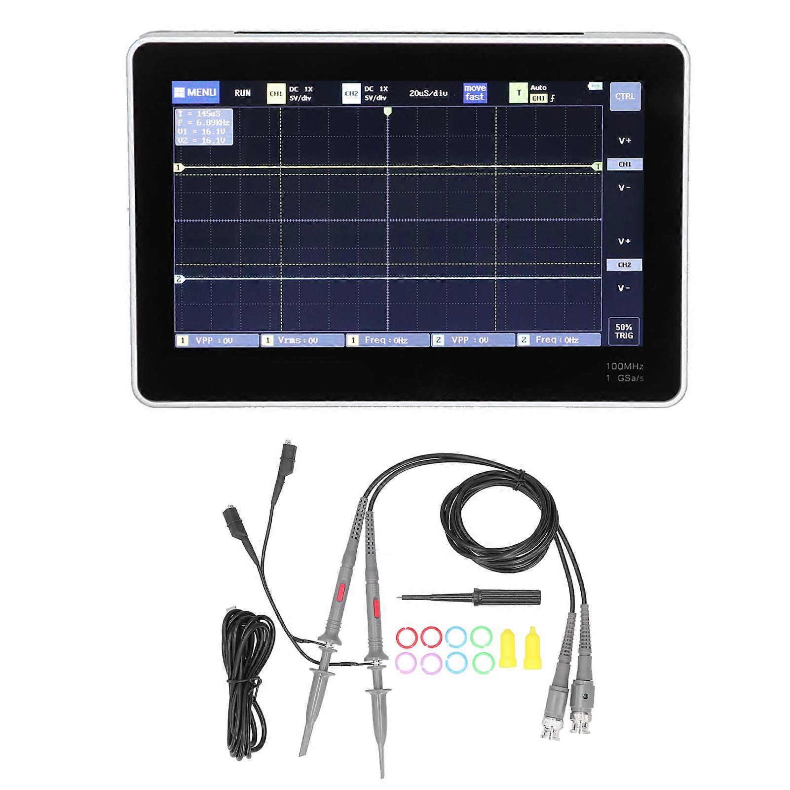 Digital Oscilloscopes 2 Channel USB Touchscreen Oscilloscope for Remote Assistance