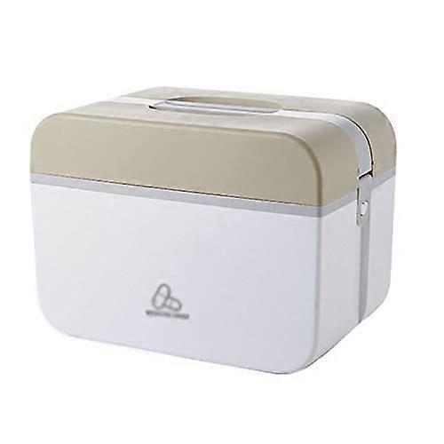 First Aid Kit Home Medicine Box Portable M Size Storage Organizer for Dormitory and Travel with Medicine Sorting Compartments