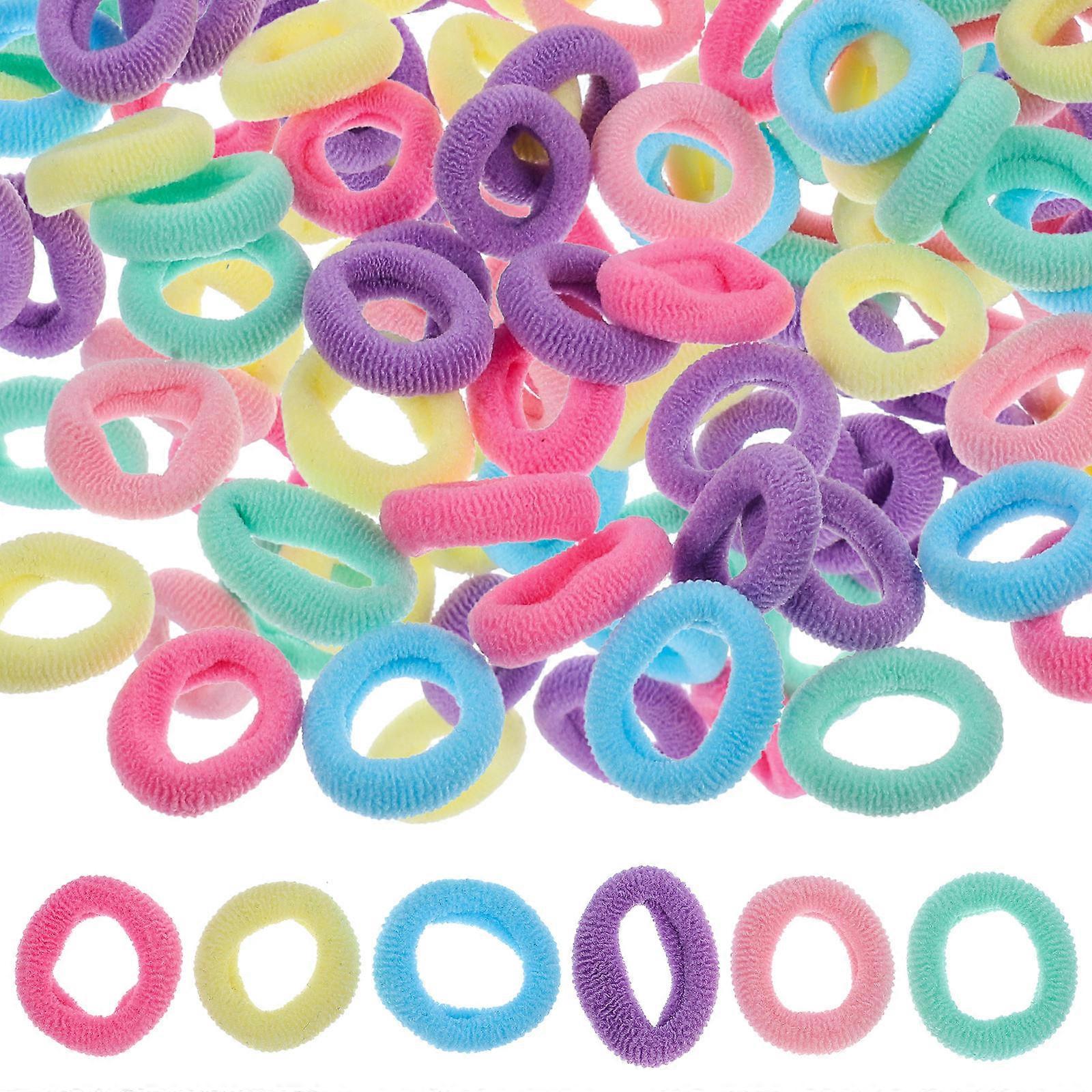 80PCS Soft Elastic Hair Ties for Daily Hairstyles – Comfortable & Stretchy Hair Accessories for Parties & Photos