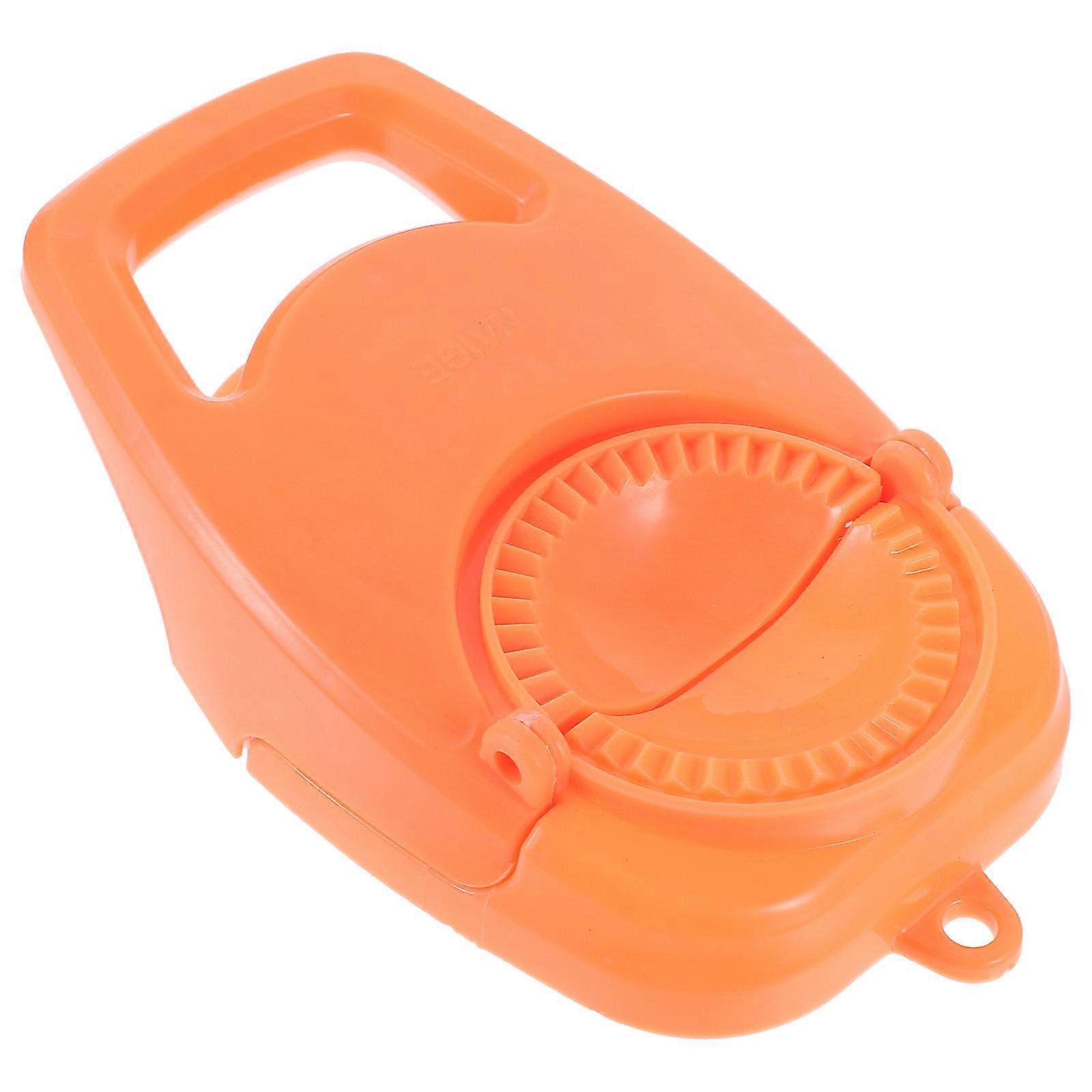 Convenient Dough Presser Dumpling Wrapper Maker Restaurant Use PP Round 2-in-1 Design Wear Resistance 1Set