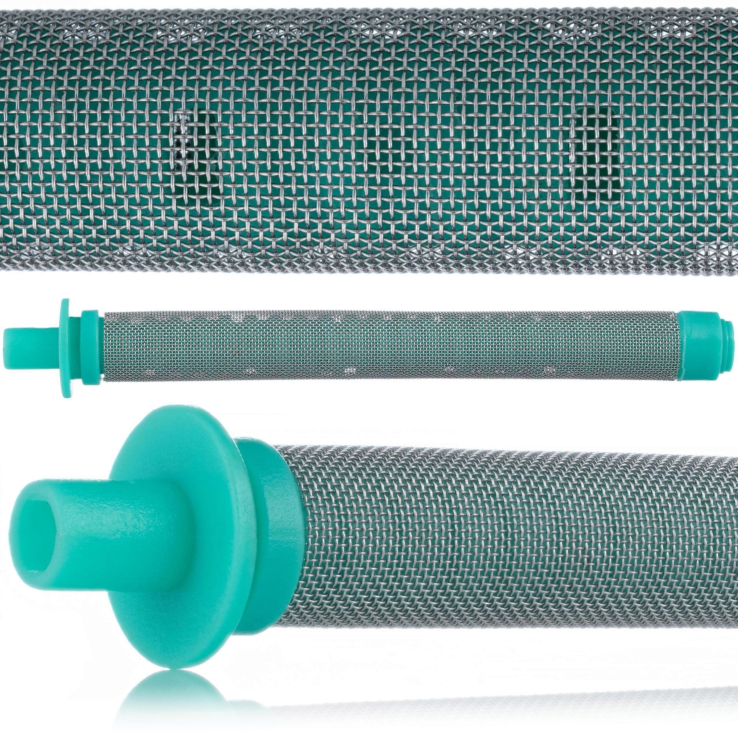 Rosfix Finger Filter 30 Mesh – Green for Paint Sprayer 1 pc | Metal, 100mm, 10.8mm