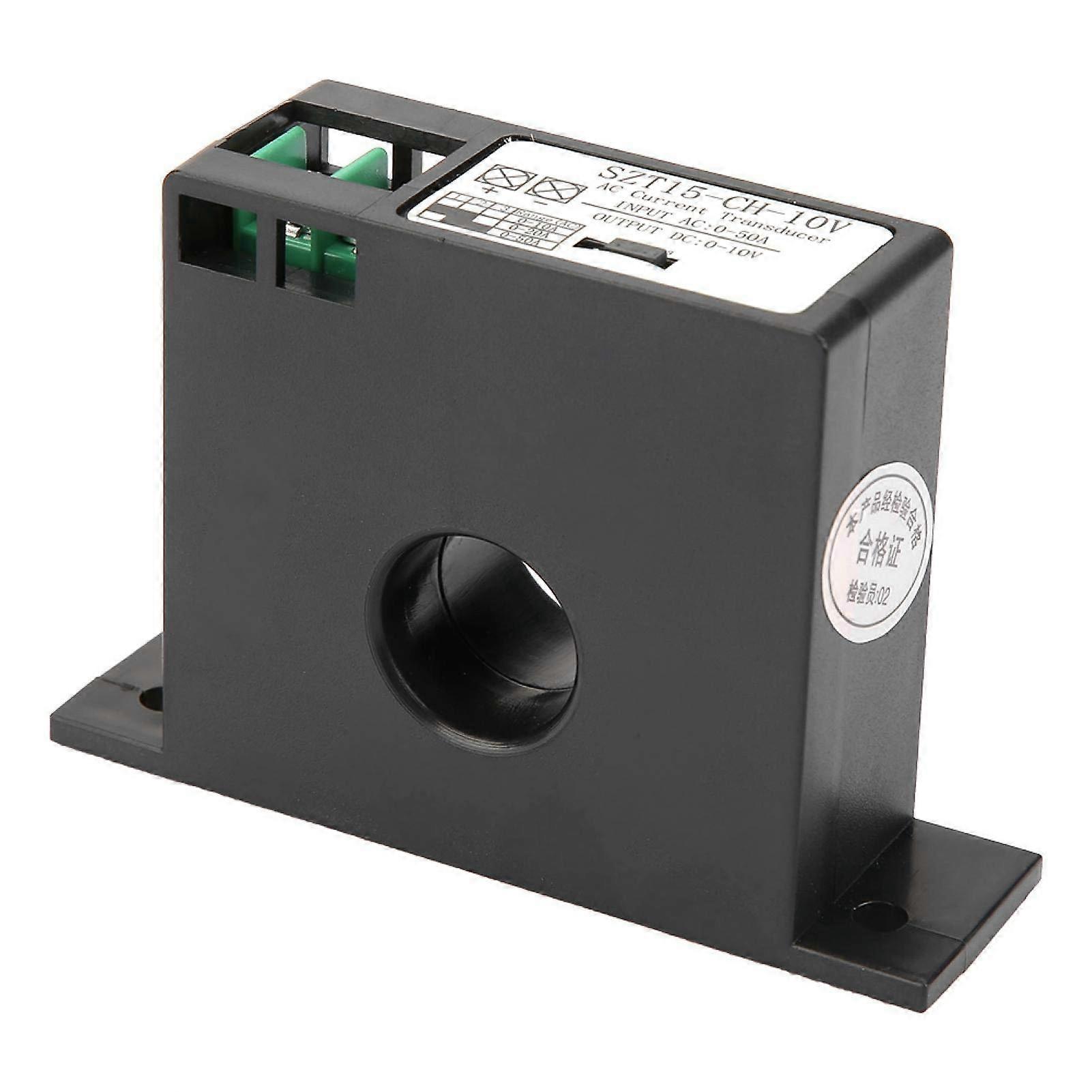 AC Transmitter 0-50A to DC 0-10V Current Converter for Power Counters, Current Insulator, Electrical Measurements