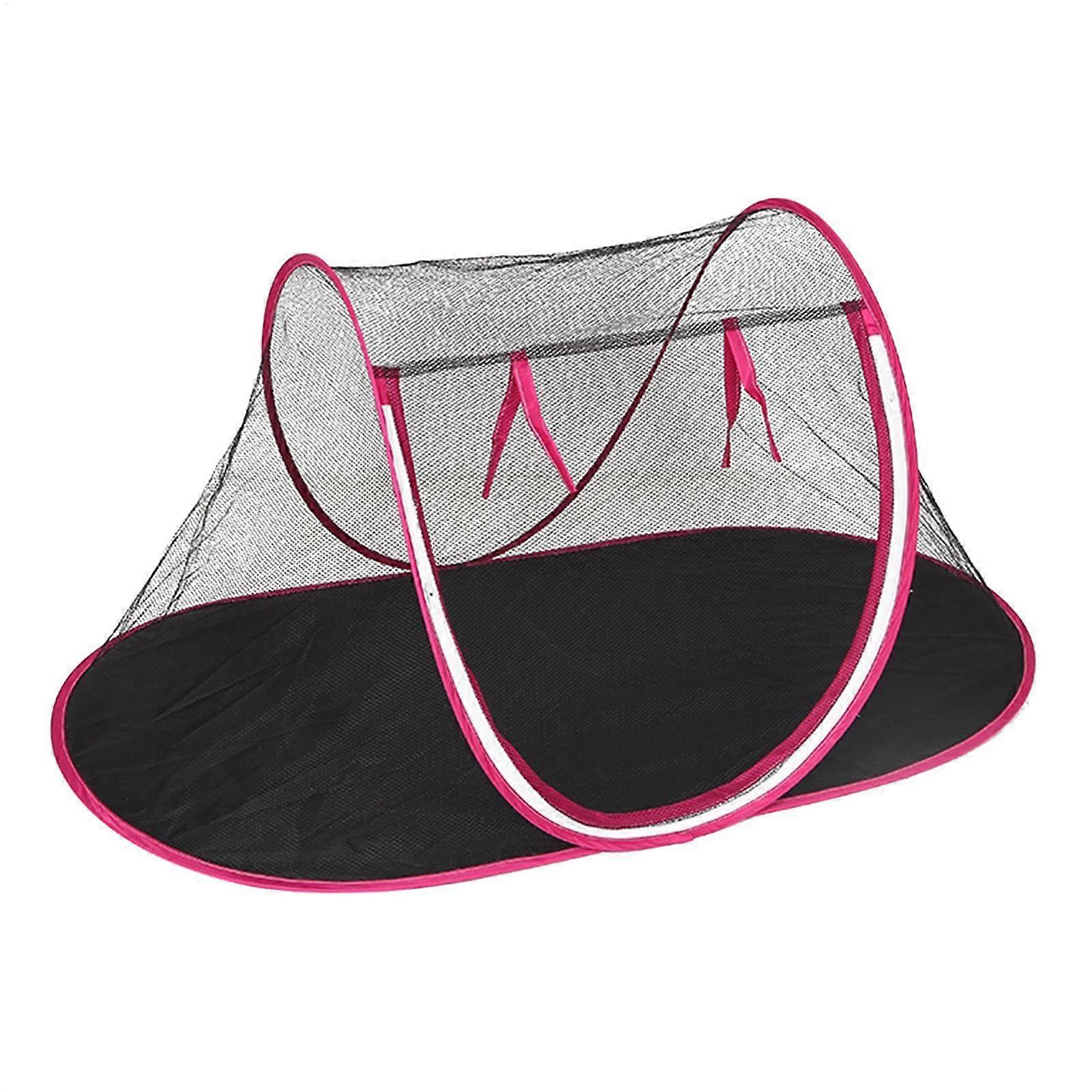 Portable foldable pet tent  Plopen for travel, lightweight pet hut  For cats, for dogs, compact foldable pet dome, red