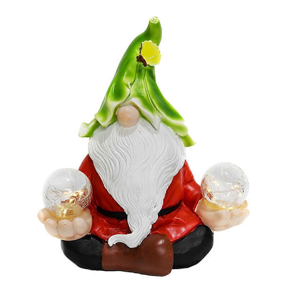 It seems you're referring to a **Gnome Light Solar Resin Outdoor Garden Ornament** — a decorative and functional solar powered garden lamp often used