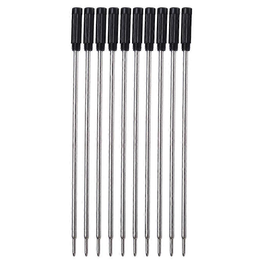 Ballpoint Pen Refills Pack of 10 Black/Blue Refill Length 4.5' 0.5mm Medium Tip for Most Metal Ballpoint Pens Office Use Ref: 5501