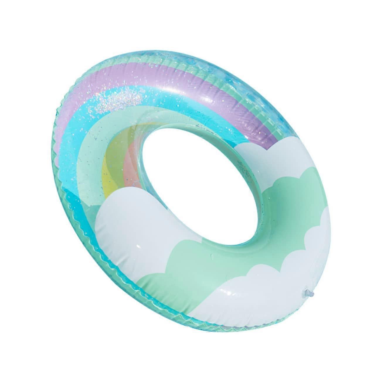 Sequin Swimming Ring for Adults Outdoor Pool Floating Safe PVC Colorful
