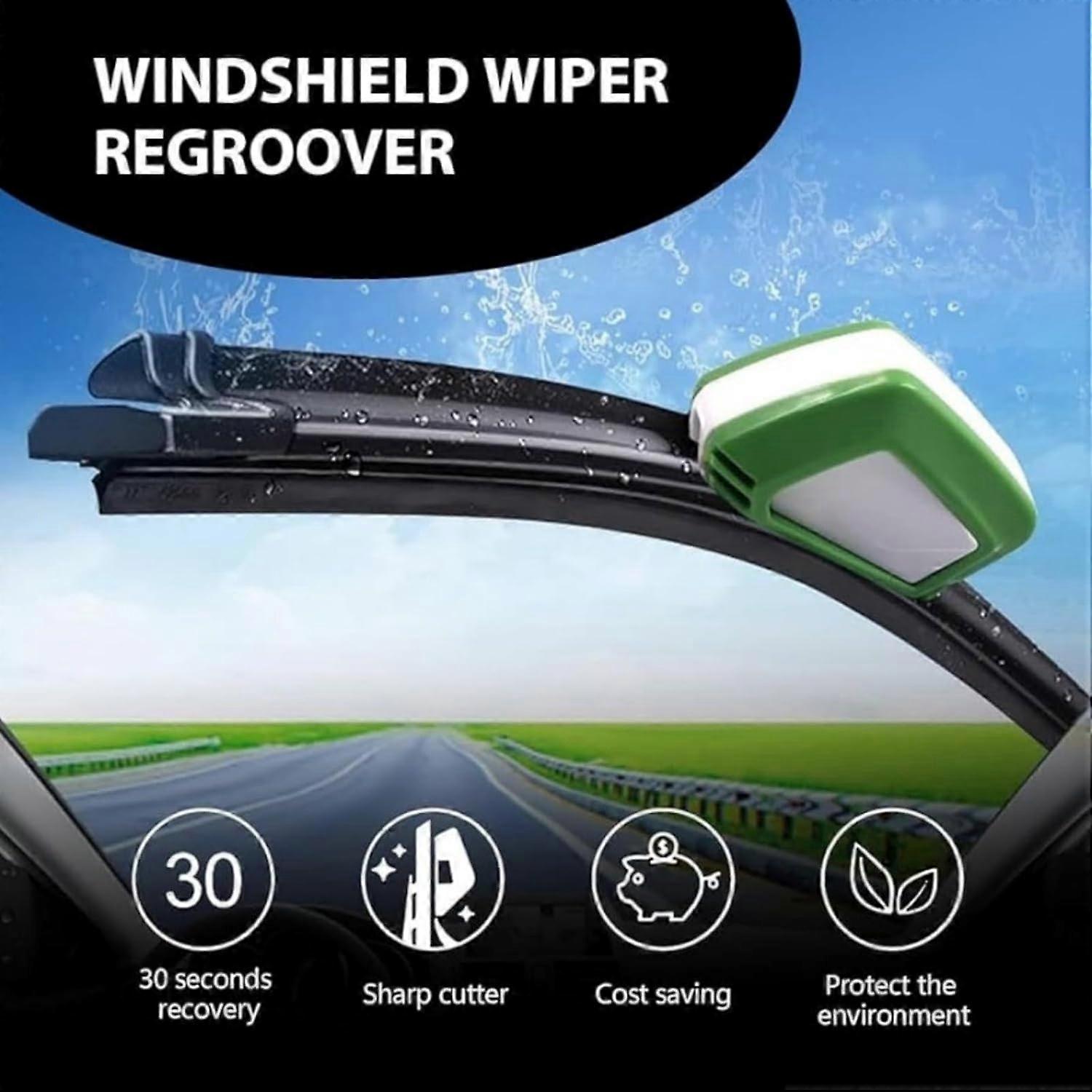 Windshield Wiper Resharper For BMW F45 Active Tourer 2014 218i 220i 225i, 2 Pieces Tool Windshield Scraper With Cleaning Sponge