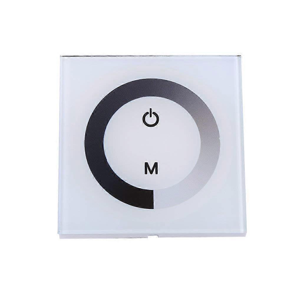 Dimmer Switch for LED Lights, Dimmer Switch Simple in White, Touch Light Switch FlushMounted, Brightness Control for LED Strips