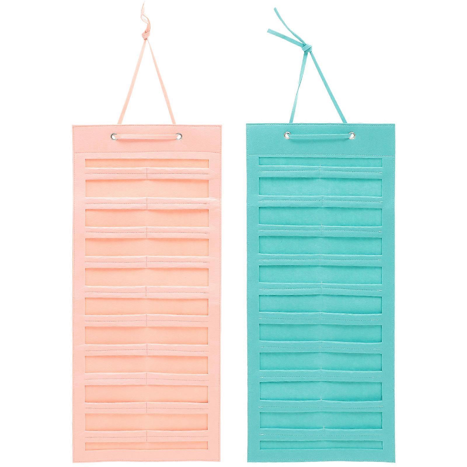 Hairbow Storage Organizer Headband Organizer Sunglasses Holder Home Use Blue Rectangular Display 2Set