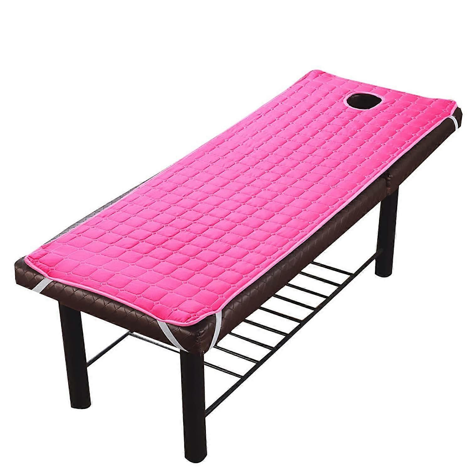 Massage Table Pad, Massage Bed Sheet, Quilted Mattress for Spa Massage Table with Face Hole (Size 185 x 70 cm)