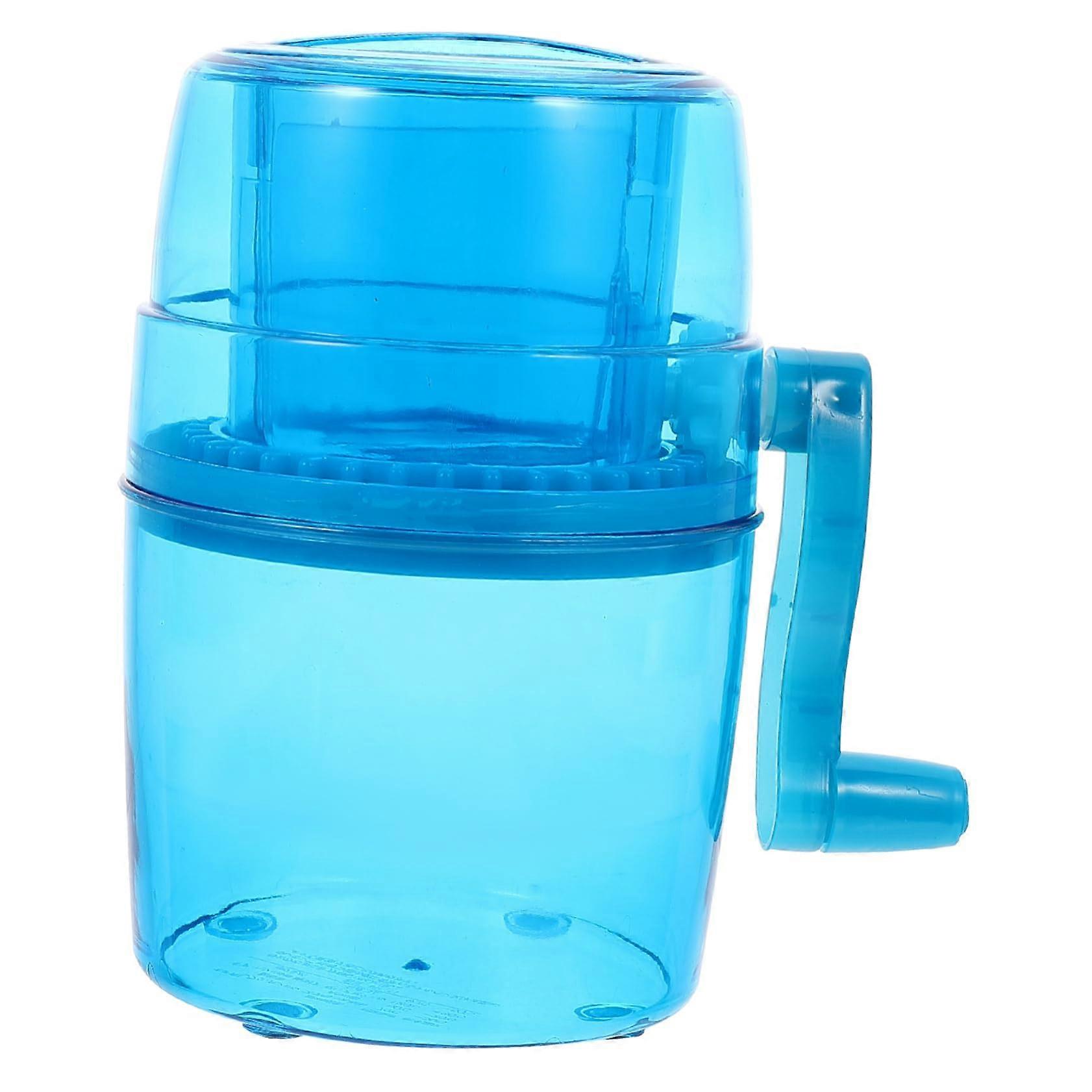 Hand Crank Ice Crusher, Manual Ice Crusher, PP Plastic, For Drinks, Blue
