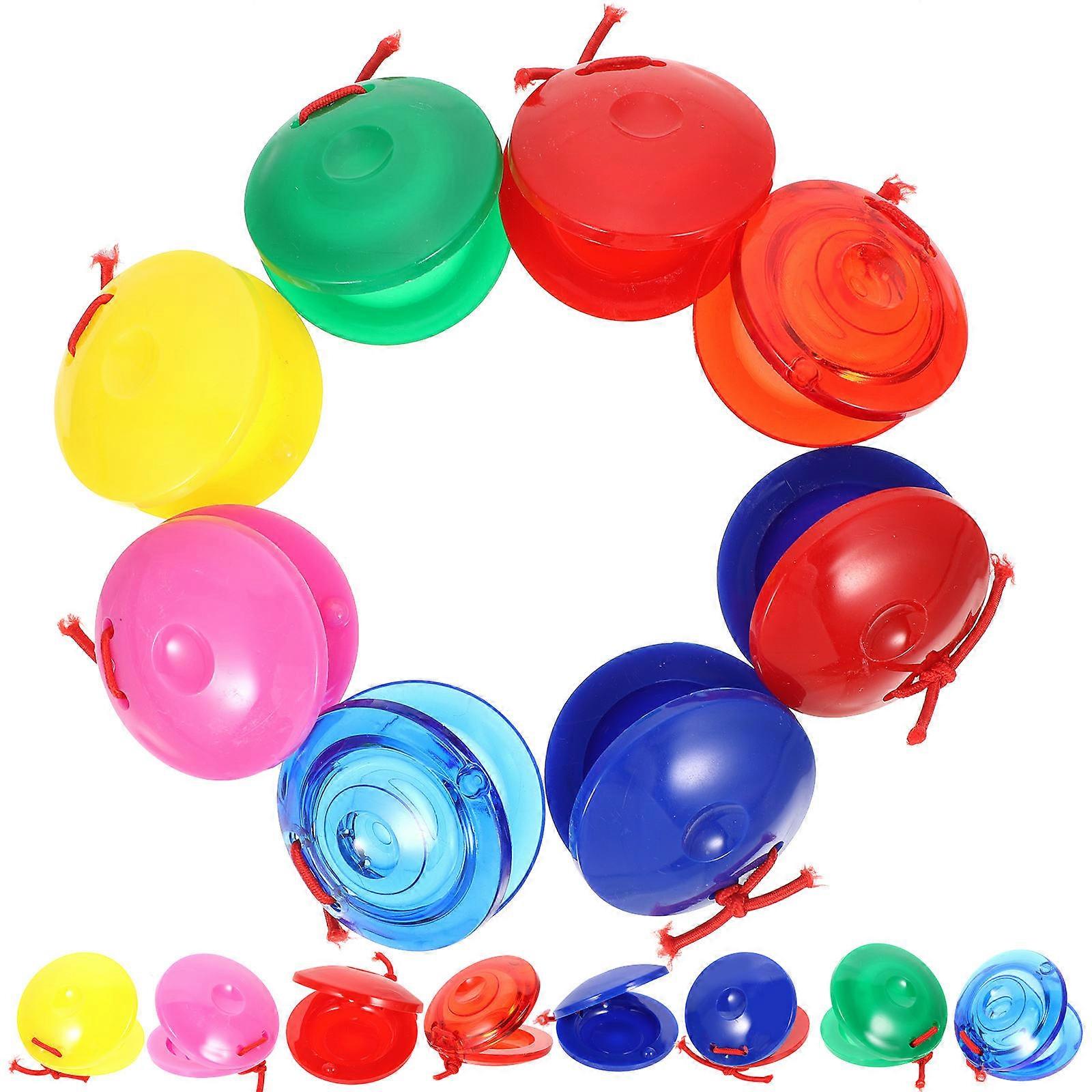 Plastic Clapping Plates for Kids Instrument Toys to Develop Rhythm and Coordination Skills 24Pcs