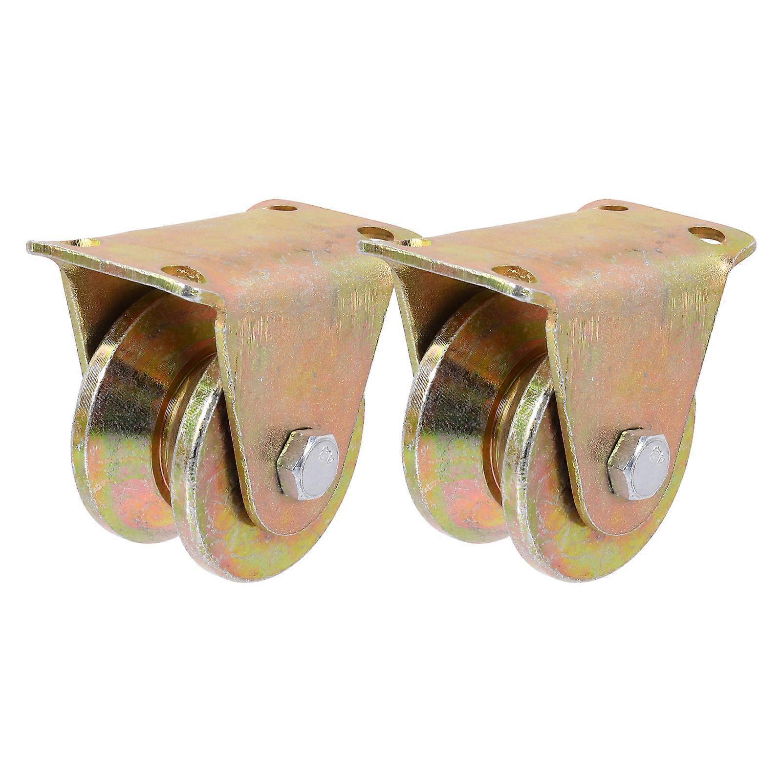 Sliding Gate Track Roller Metal Pulley Rolling Shutters Easy To Use 2Pcs