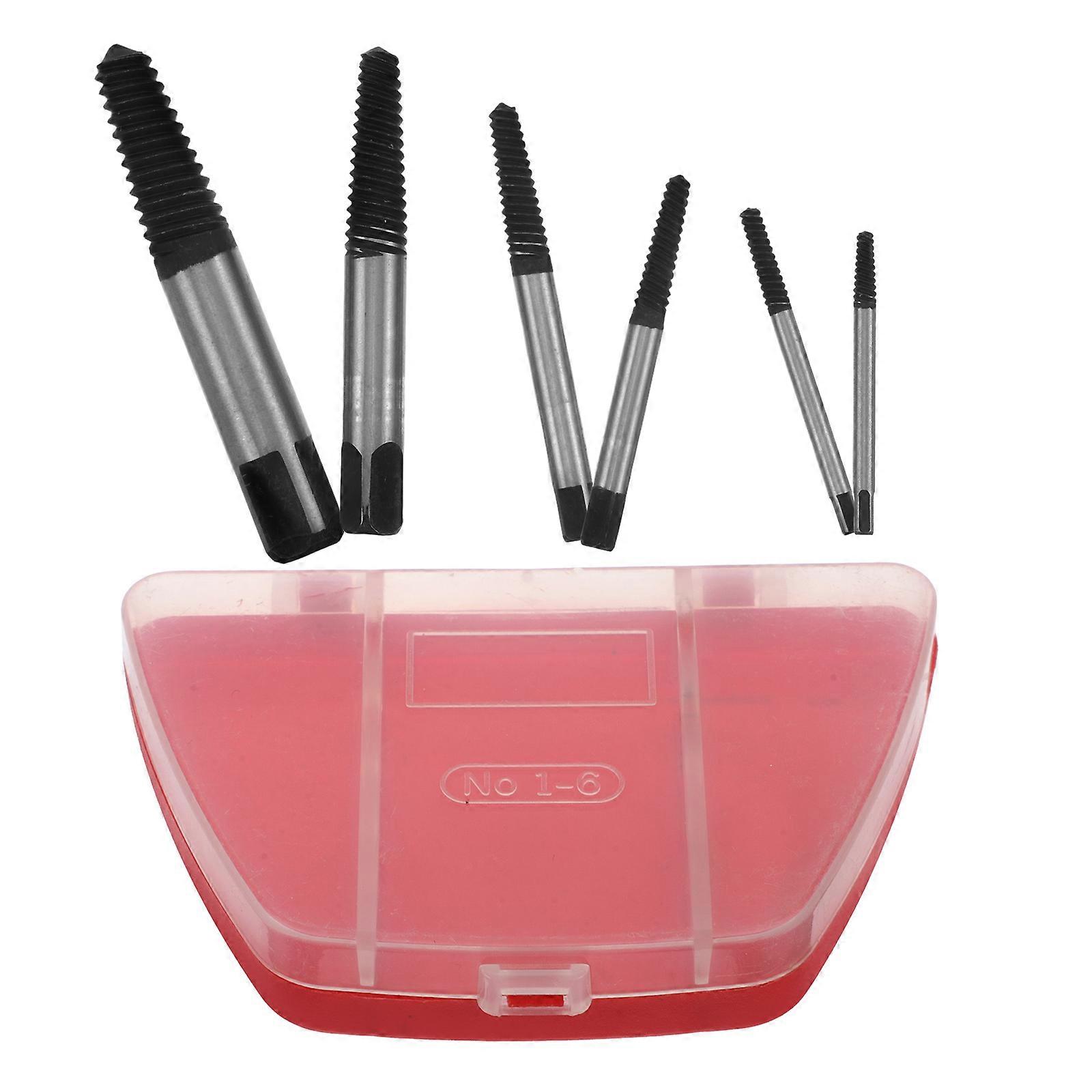 Screw Extractor Kit For Handyman Versatile Design And Durable Construction 6Pcs