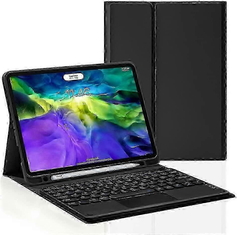 Magnetic keyboard for Galaxy Tab S9 Plus with round keys and touchpad