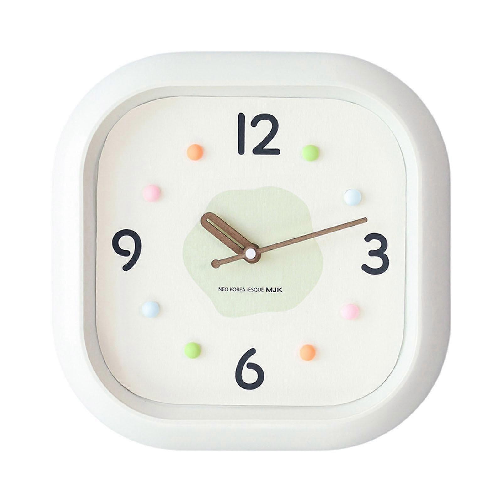 Modern Wall Clock Timepiece Lightweight Mute Minimalist Square Decorative
