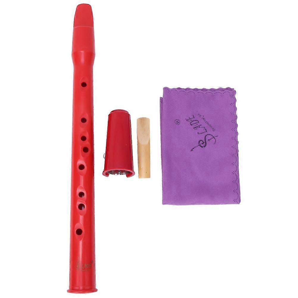 Mini saksofon kieszonkowy, kompaktowy, przenośny, wysokiej jakości, czerwony, ABS, ustnik do saksofonu altowego, instrument dęty