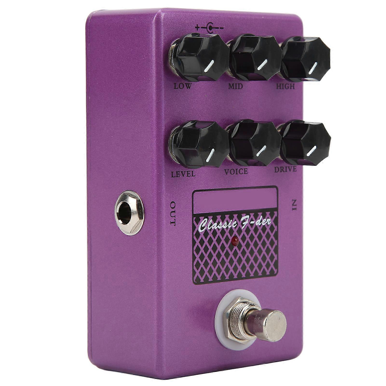 Speaker Cabinet Simulator Multiple Effects Processor Metal Guitar Pedal 6 Knobs Adjustment