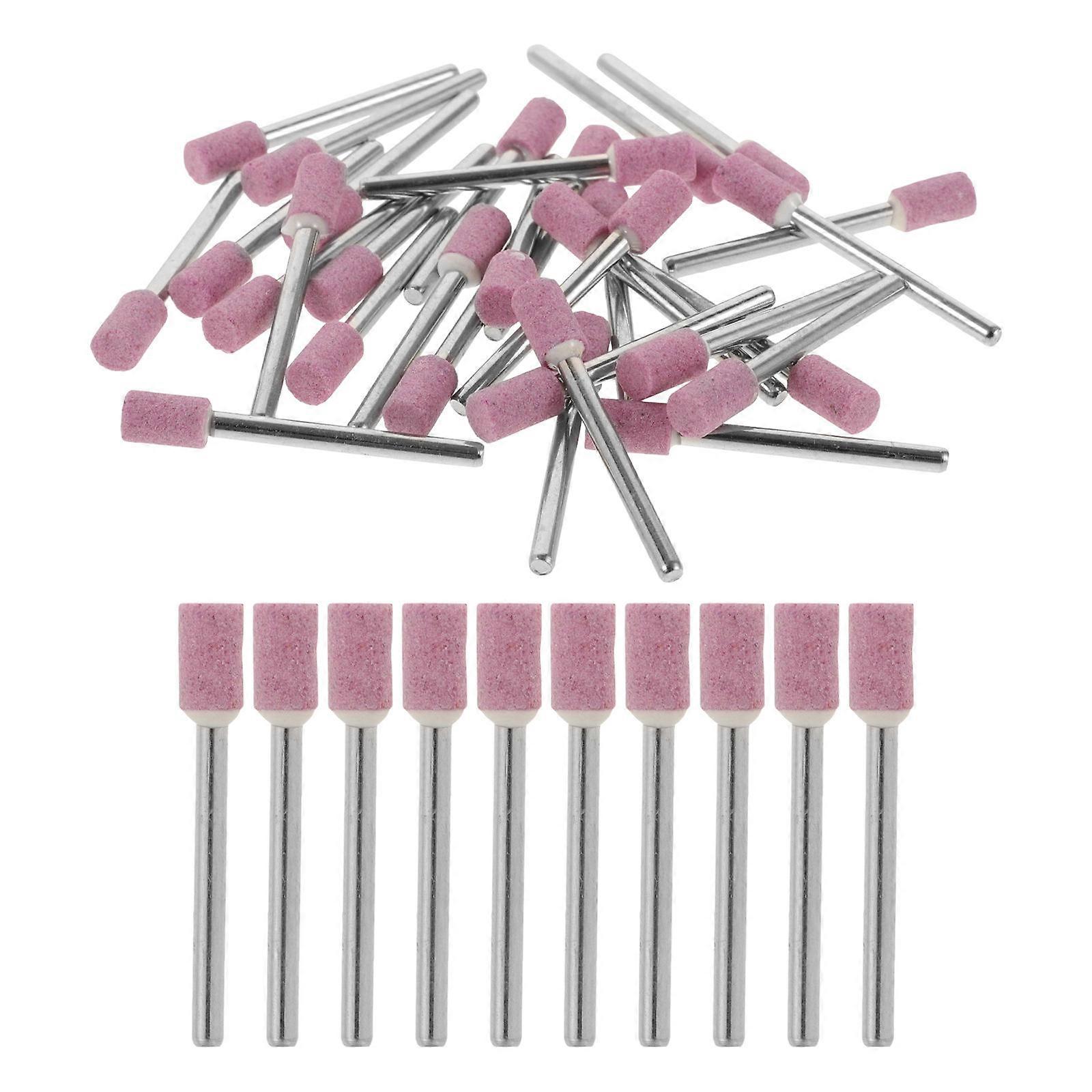 Drill Grinder Attachment Sanding Drill Bit Rotary Tools Accessories DIY Projects 6mm Cylindrical 50Pcs