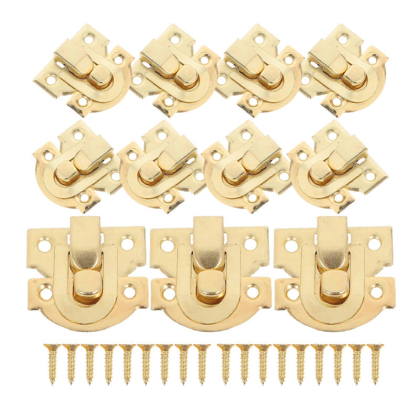 Antique Hasp Latch Set of 30 Vintage Buckle Locks for Boxes Jewelry Cases Retro Design Home Decor Security
