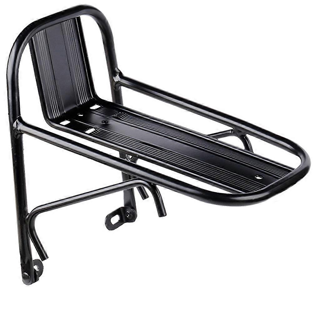 Metal Front Bike Rack for Daily Use Black Lightweight and Compact Design Fits Most Bikes 13.8x7.9x5.9 inches