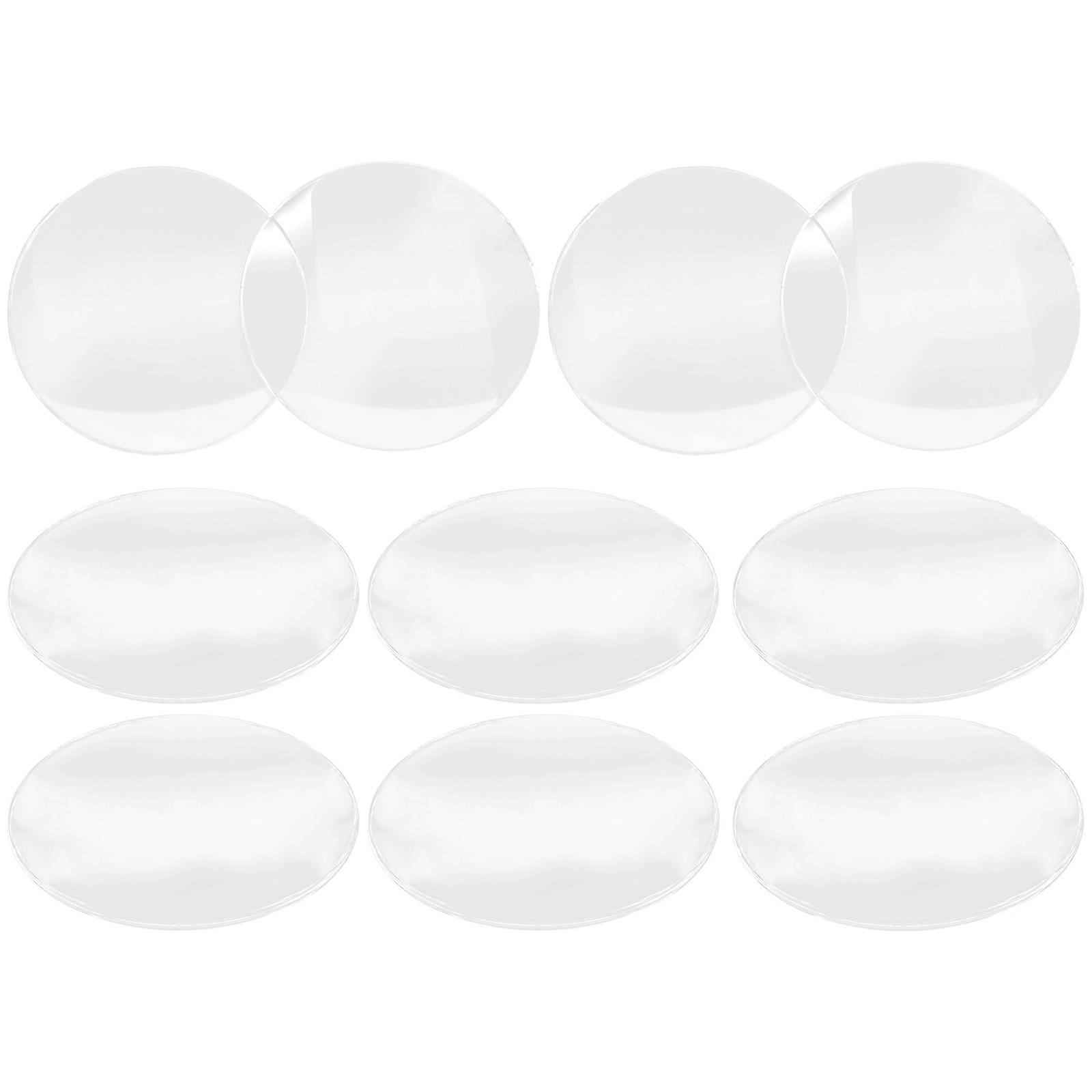 Clear Acrylic Magnifying Lens Set – 10pcs Portable Magnifier for Reading, Learning & Everyday Use – Compact & Easy to Carry for Home & Travel