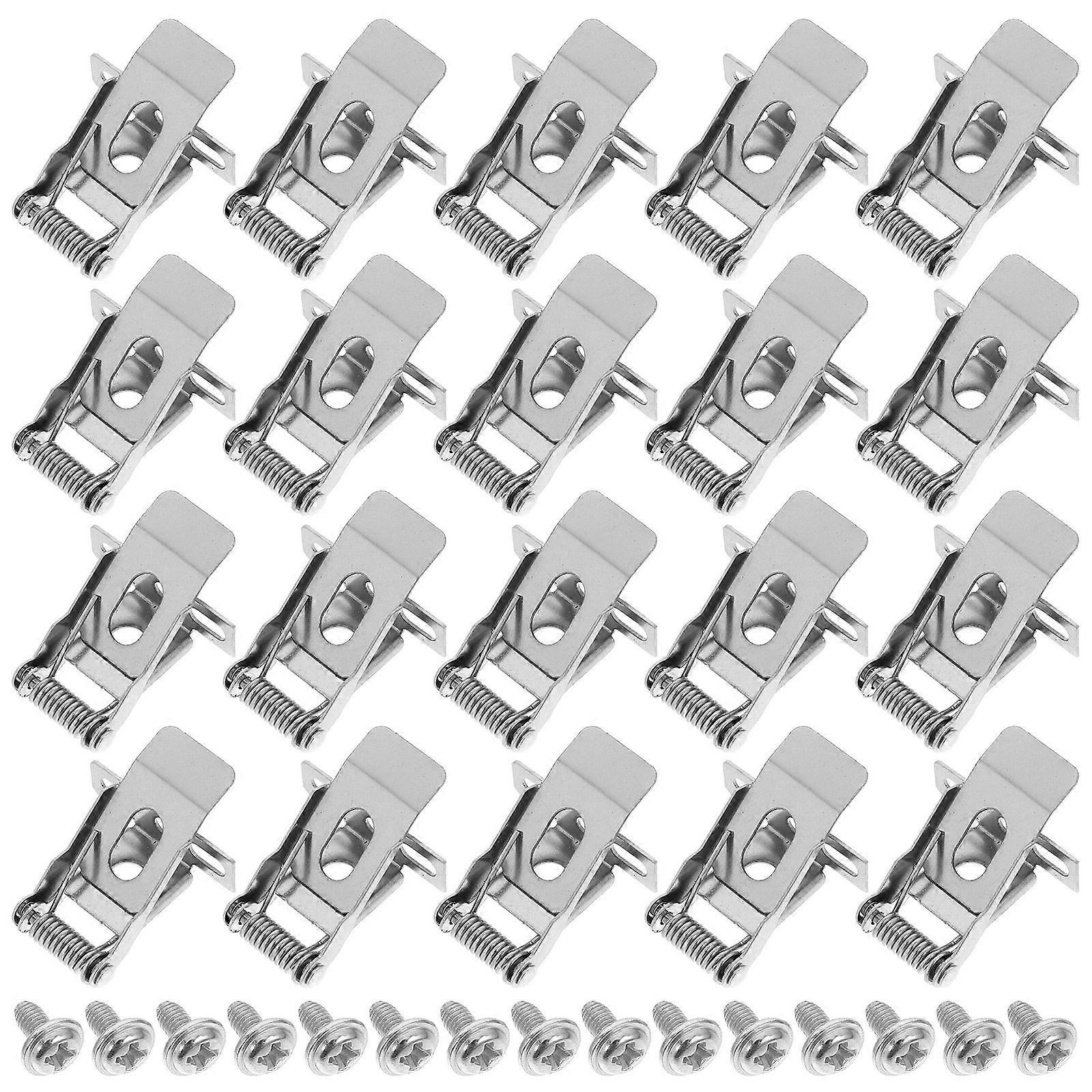 1 Set of Recessed Light Fixture Clips Spring Clamps Recessed Light Clips For Panel Lamps Downlight Light Clips Retaining Spring Clips Light Securing C