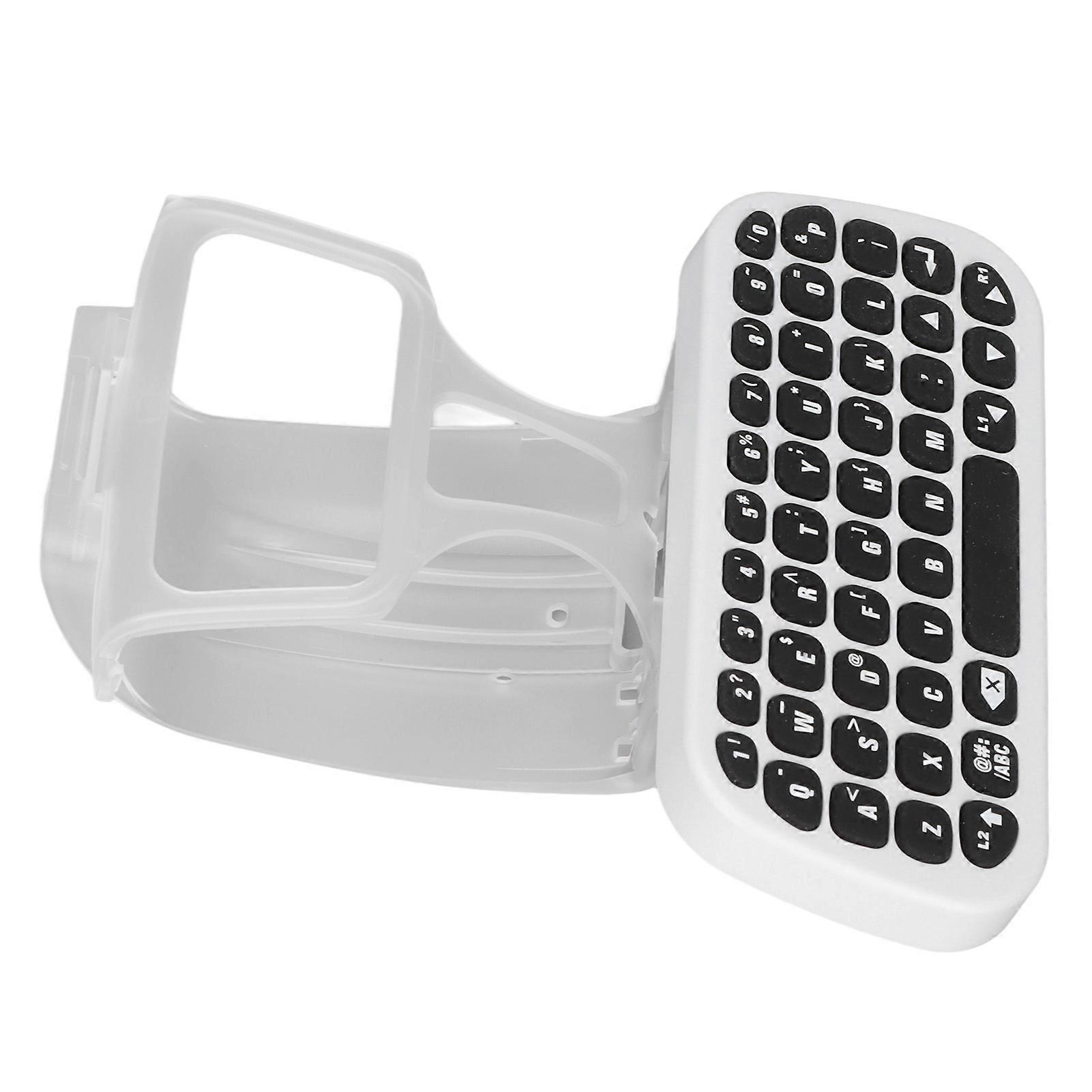 Keyboard for PS5 Wireless Controller Gamepad Wireless Bluetooth Chatpad for PS5 with Clip and Charging Cable 