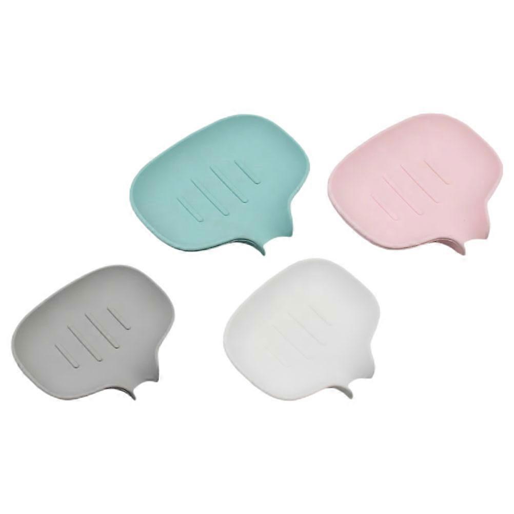 Soap Case Prolong Soap Life Creative Soap Dish Next To Sink 14.5x11cm 4Set
