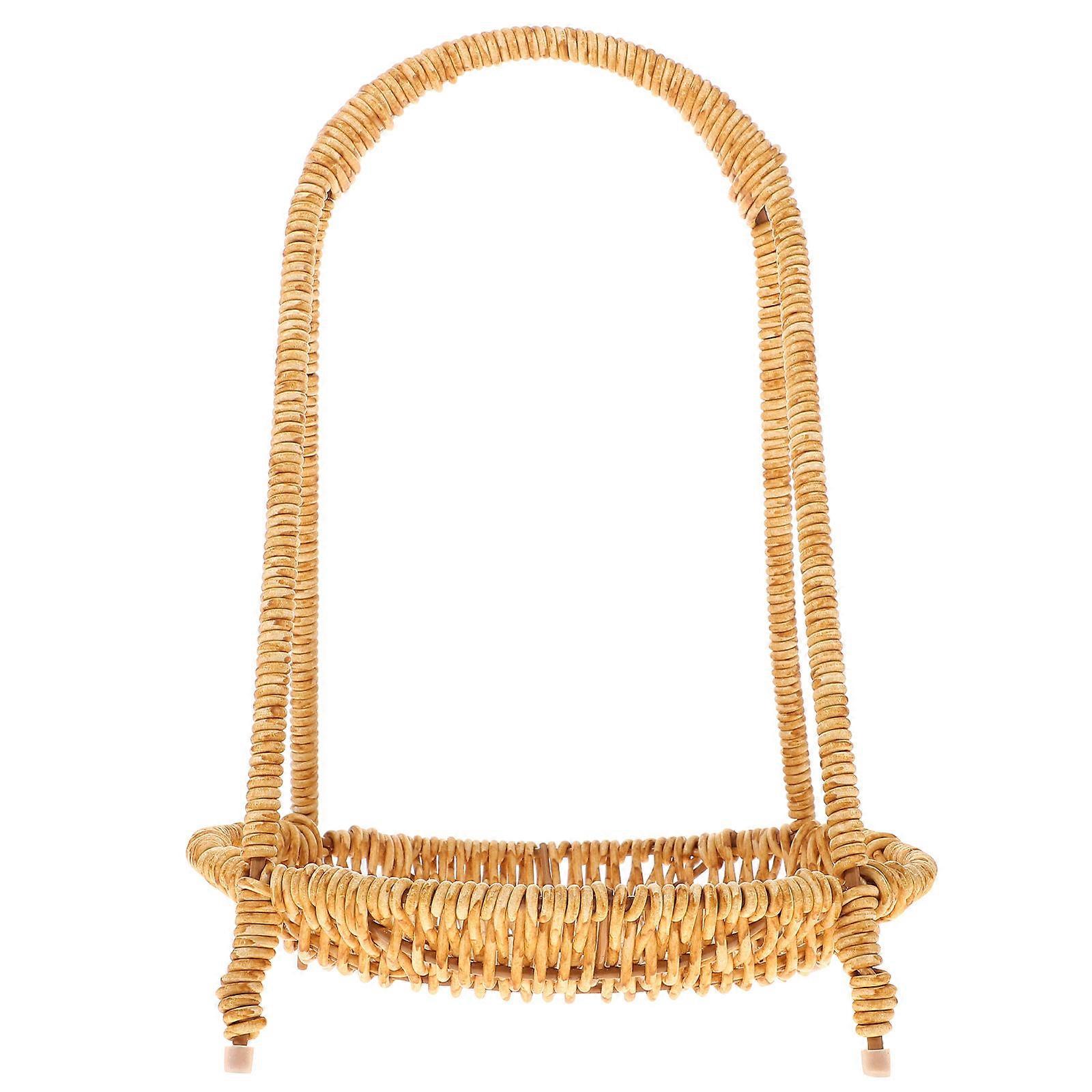 Woven Fruit Basket Convenient Fruit Handle Basket Desktop Fruit Storage Container