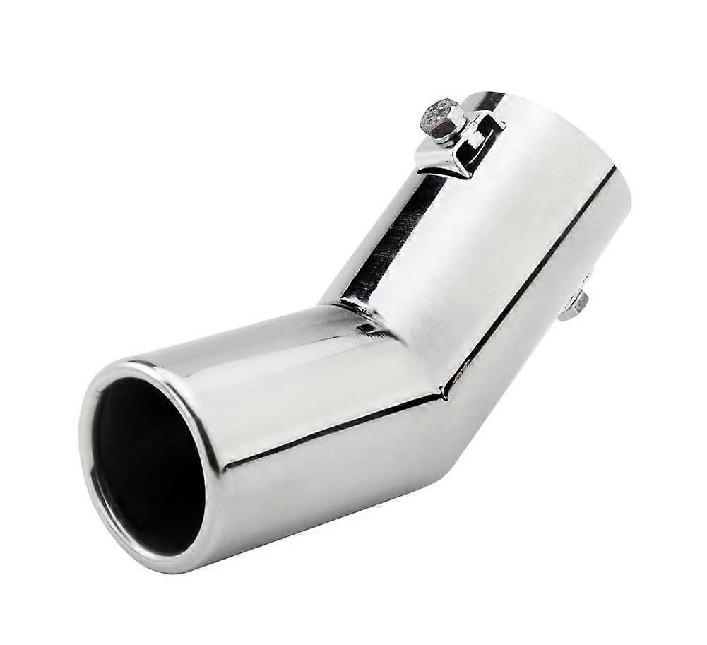Autoauspuffende Auto-Auspuffpfeife Single Round Curved Exhaust Tip 51mm Universal Stainless End Pipe For Mazda
