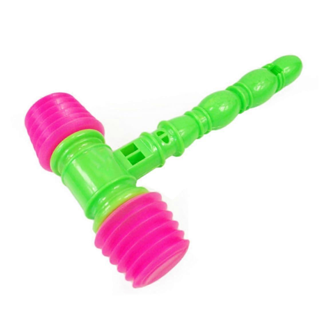 Hammer Powering Toy, squeaky hammer toy, plastic percussion sounds fun squeaky toys for kids (random color)