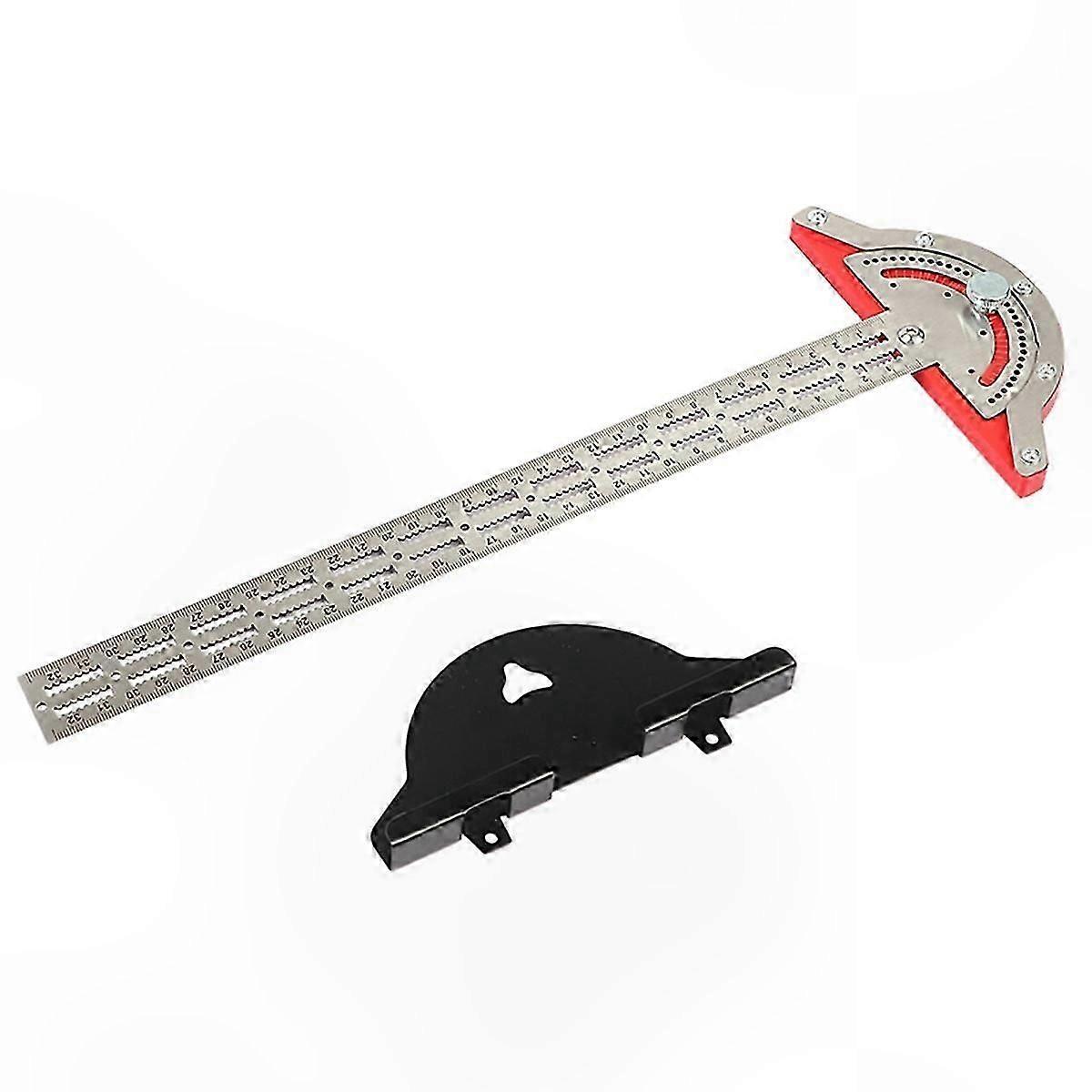 Stainless Steel Edge Ruler for Woodworking Protractor Tool