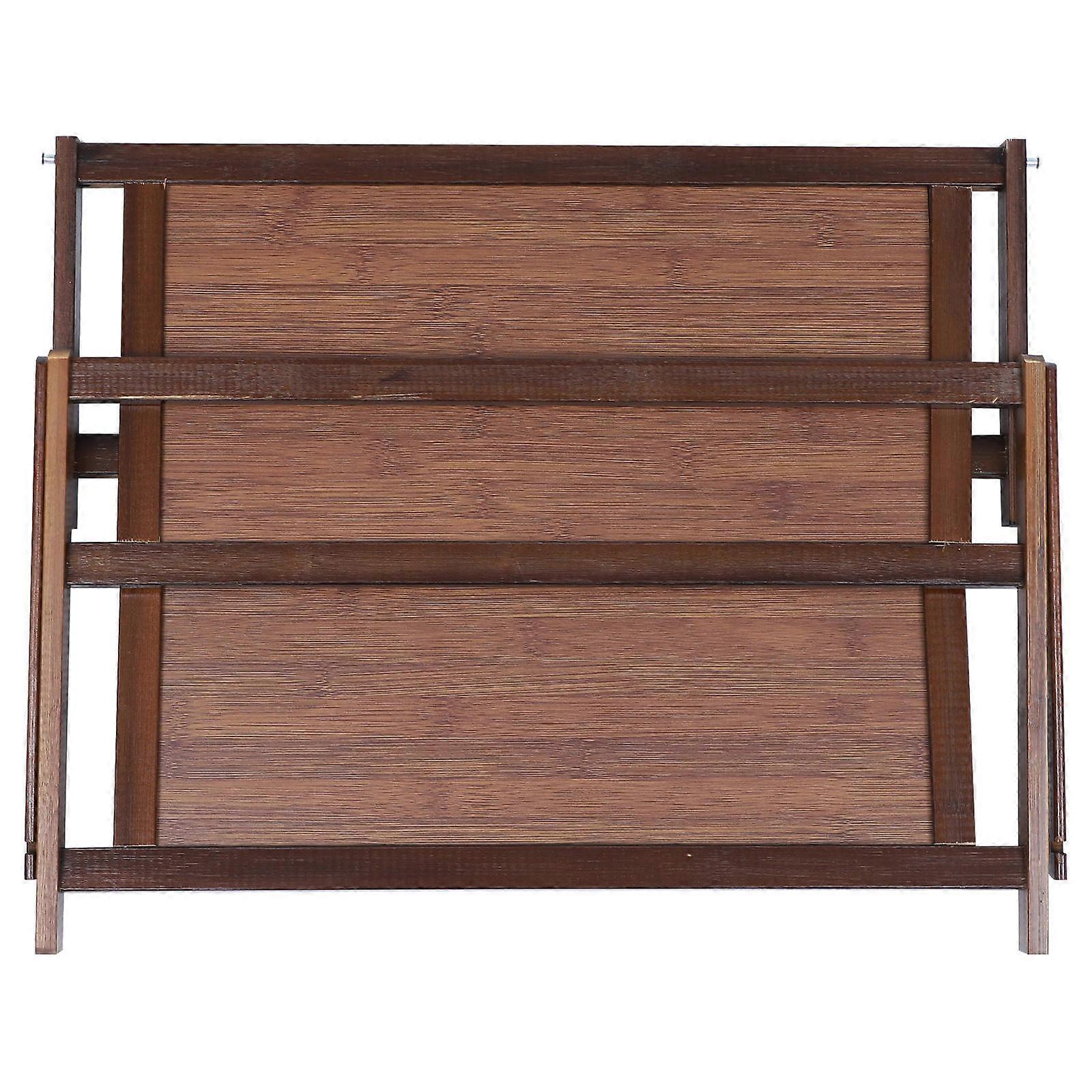 Practical Double-layer Shoe Storage Rack Brown Color Ideal for Housewarming Gift 1PC