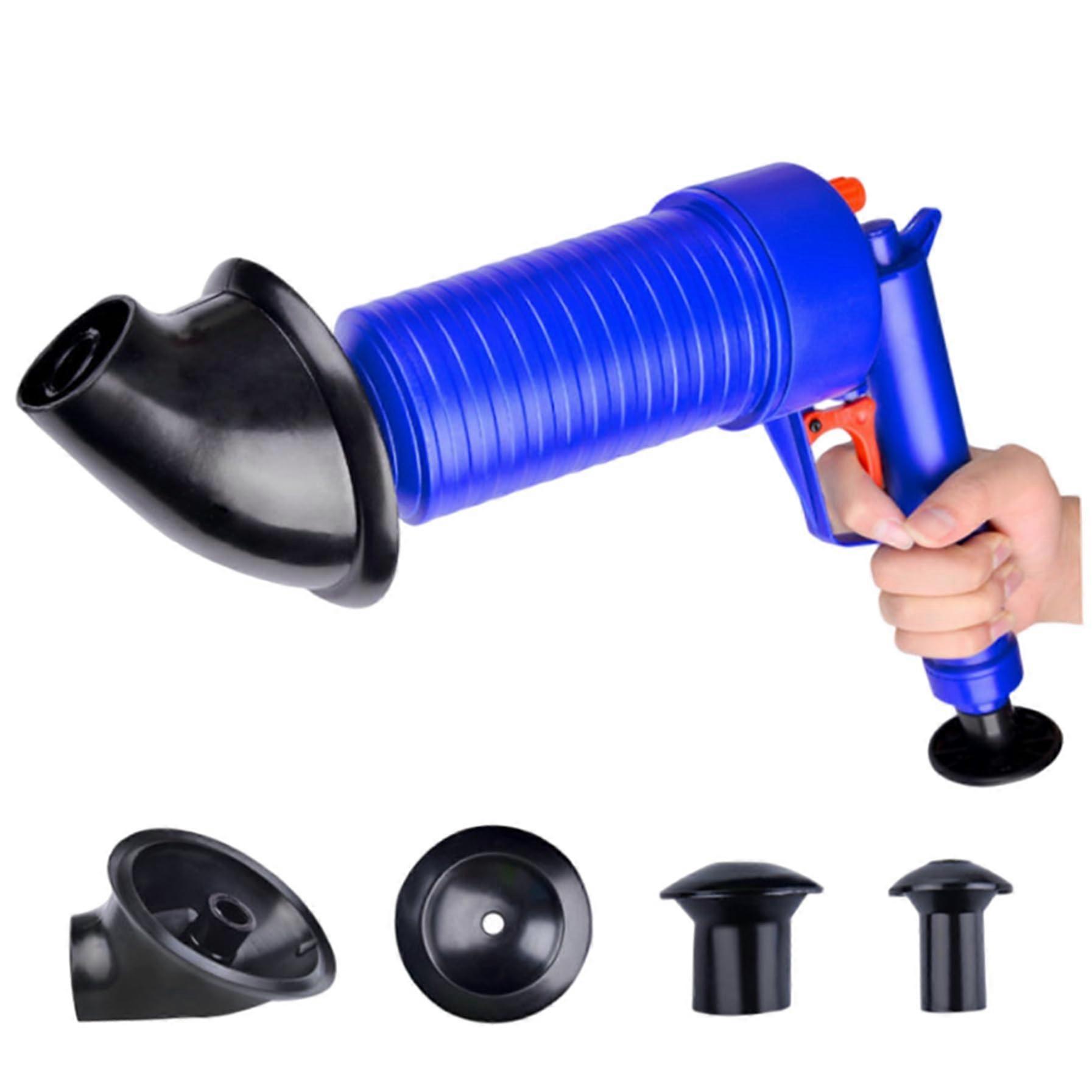 Mini Plunger for Sink Drain, Manual Design with 4 Suction Cups for Kitchen Sink, Bathtubs, Shower, and Floor Drains