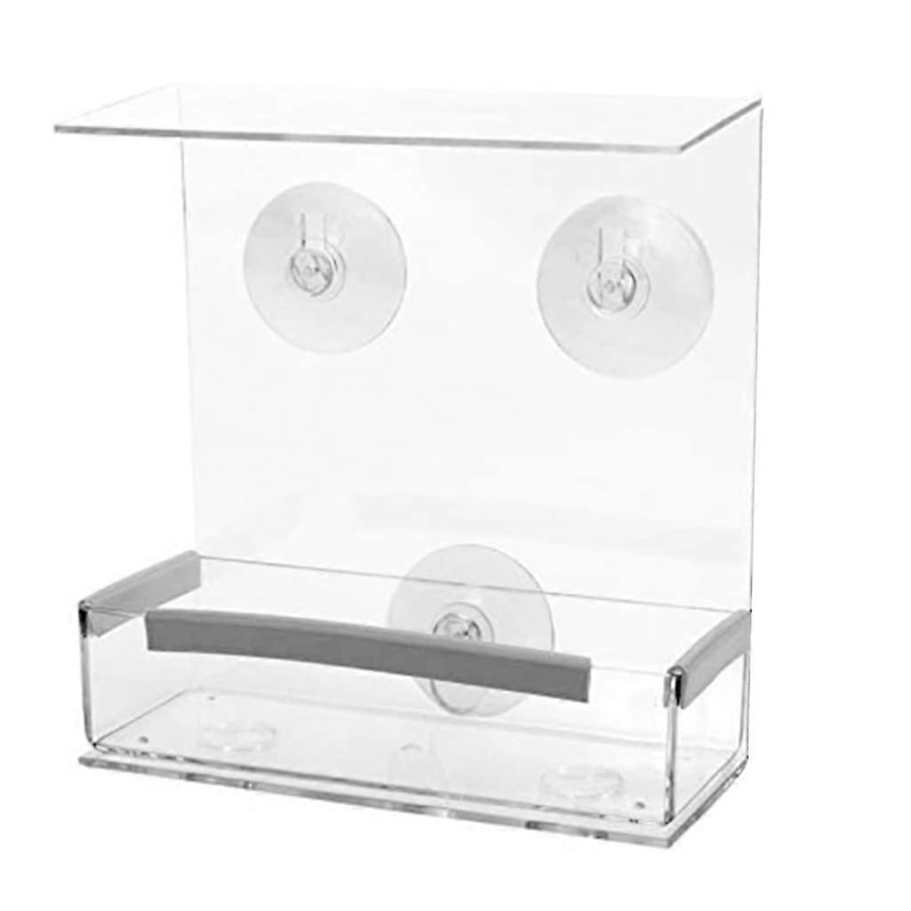 Bird Feeder For Parrots And Budgies, Transparent Plastic Set, No Mess, Cockatiel Compatible