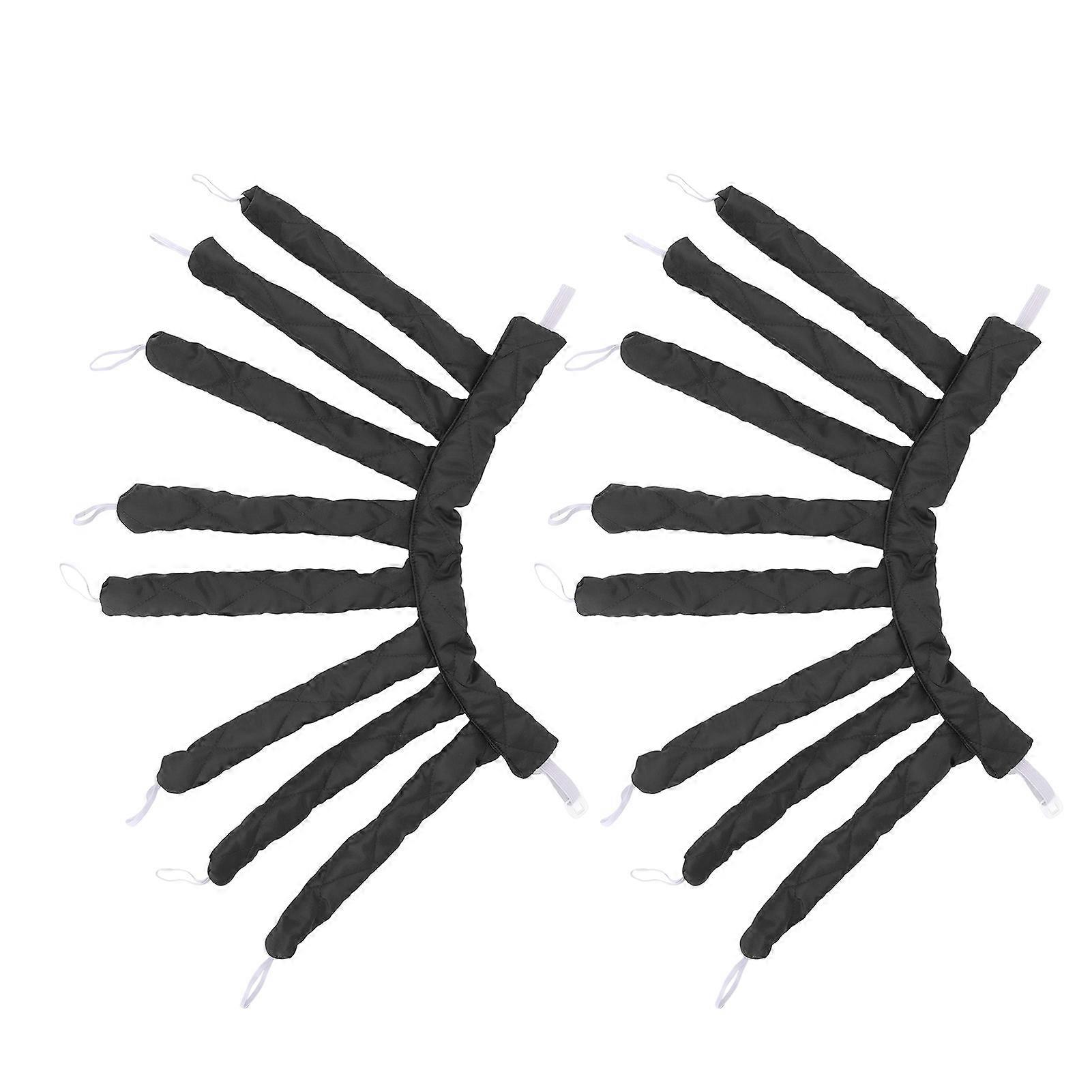 2 件无热卷发器女士女孩家用卷发棒头带造型工具