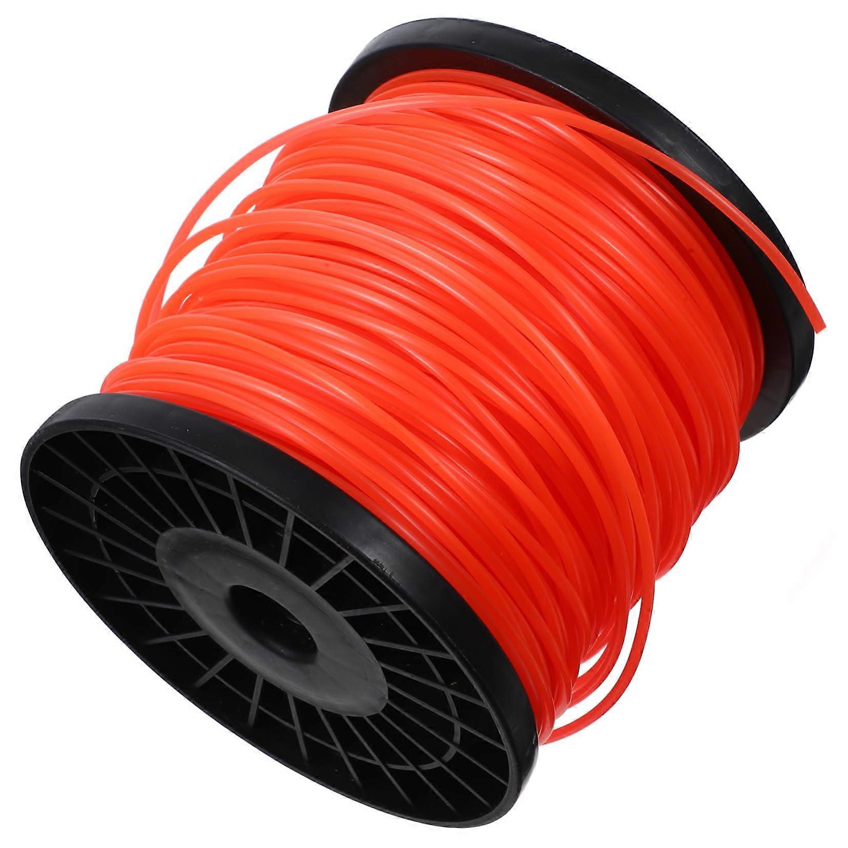 1 Roll Straw Rope Weed Eater Line Grass Trimmer Line Leaf Blower Cordless String Trimmer Strimmer Spool Nylon Orange