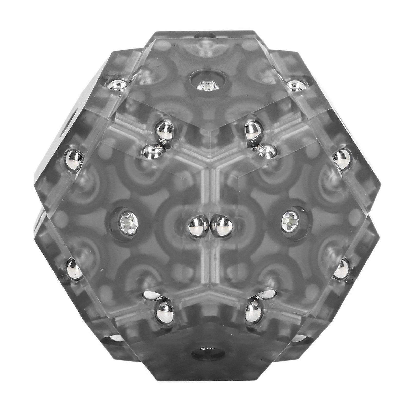 Magnetic Sphere Portable Stress Anxiety Relief Pentagonal Building Blocks Educational Toy for AdultGray