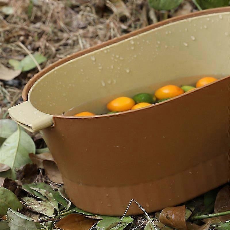 Large Double Layer Plastic Drain Colander Set with Increased Deepened Capacity for Kitchen