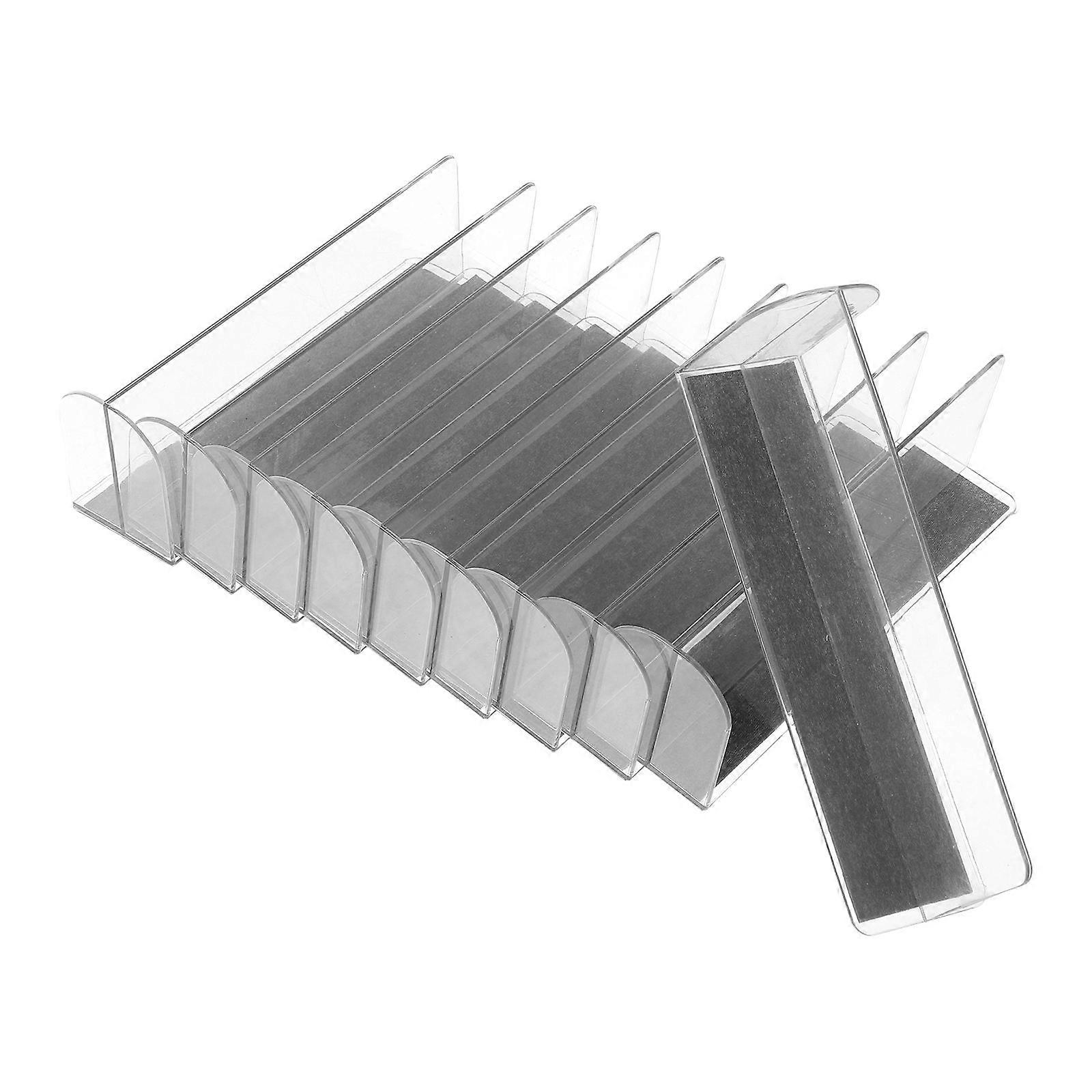 10Pcs Clear Closet Dividers Magnetic Installation For Home Closets Rectangular Shape Shelf Organization Functionality