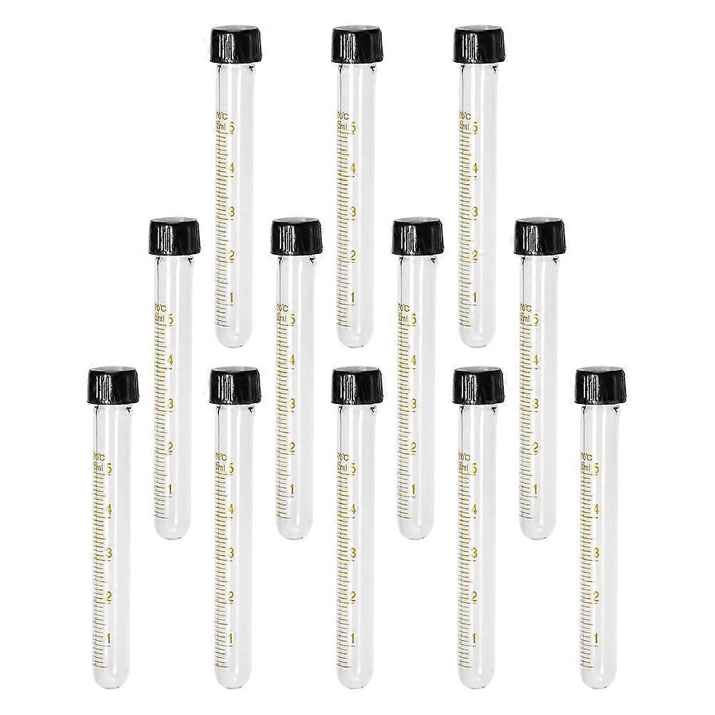Glass Test Tubes with Screw Caps for Laboratory Use, Leak-proof and Chemically Resistant