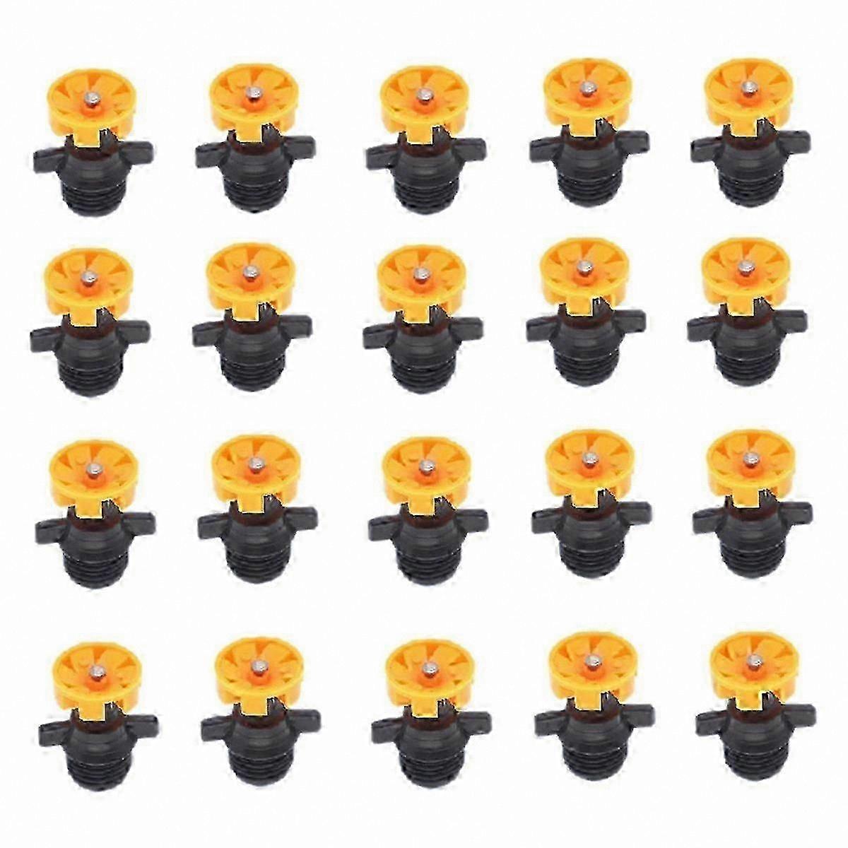 360° Rotating Water Nozzle for Garden Sprinkler Flower Vegetable Irrigation System 20 Pack Threadedautomatic Rotation Fitting