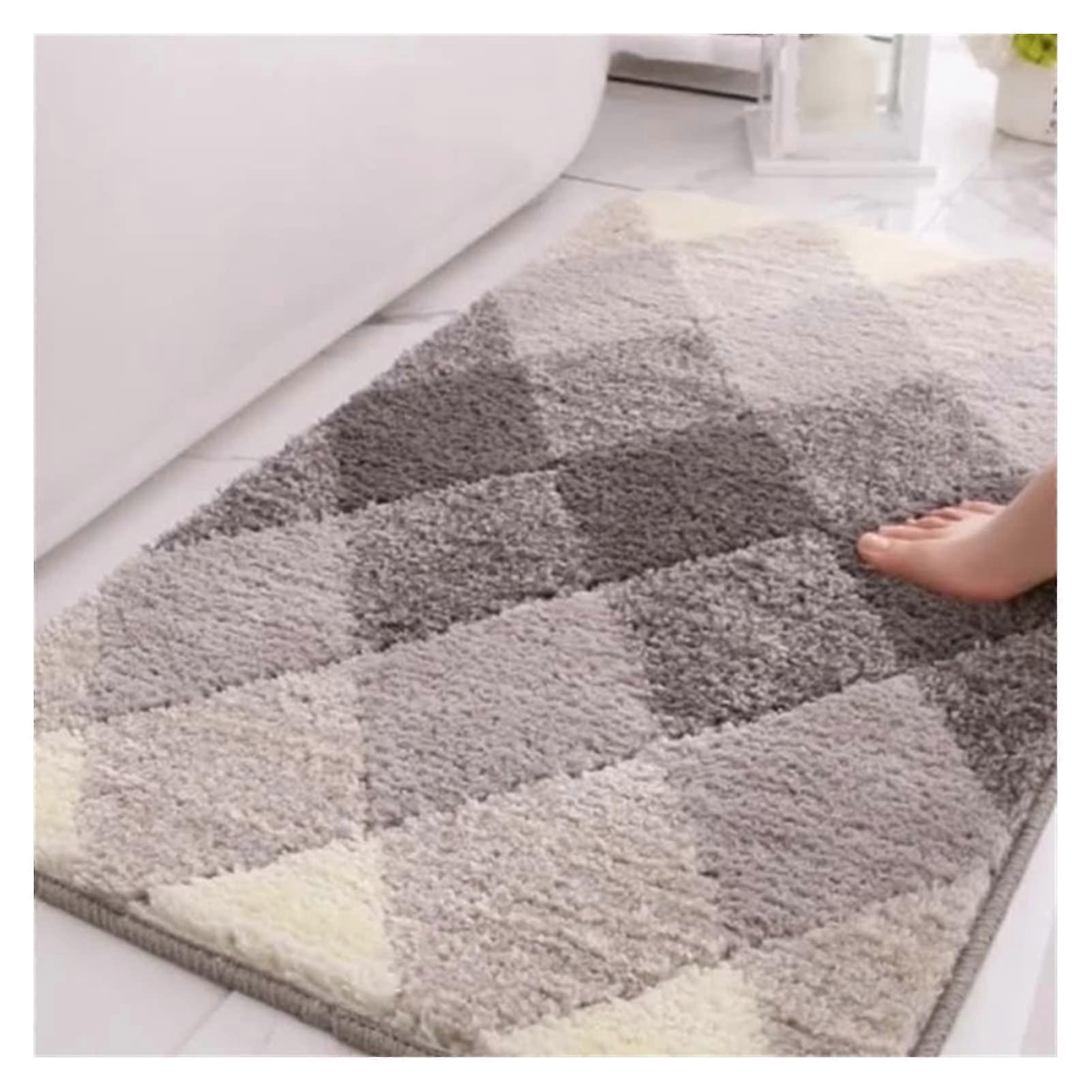 Entrance Carpet NonSlip Mat Bathroom Mat Gradient Color QuickDrying Shower Floor Rug (C4002 400mmx600m)