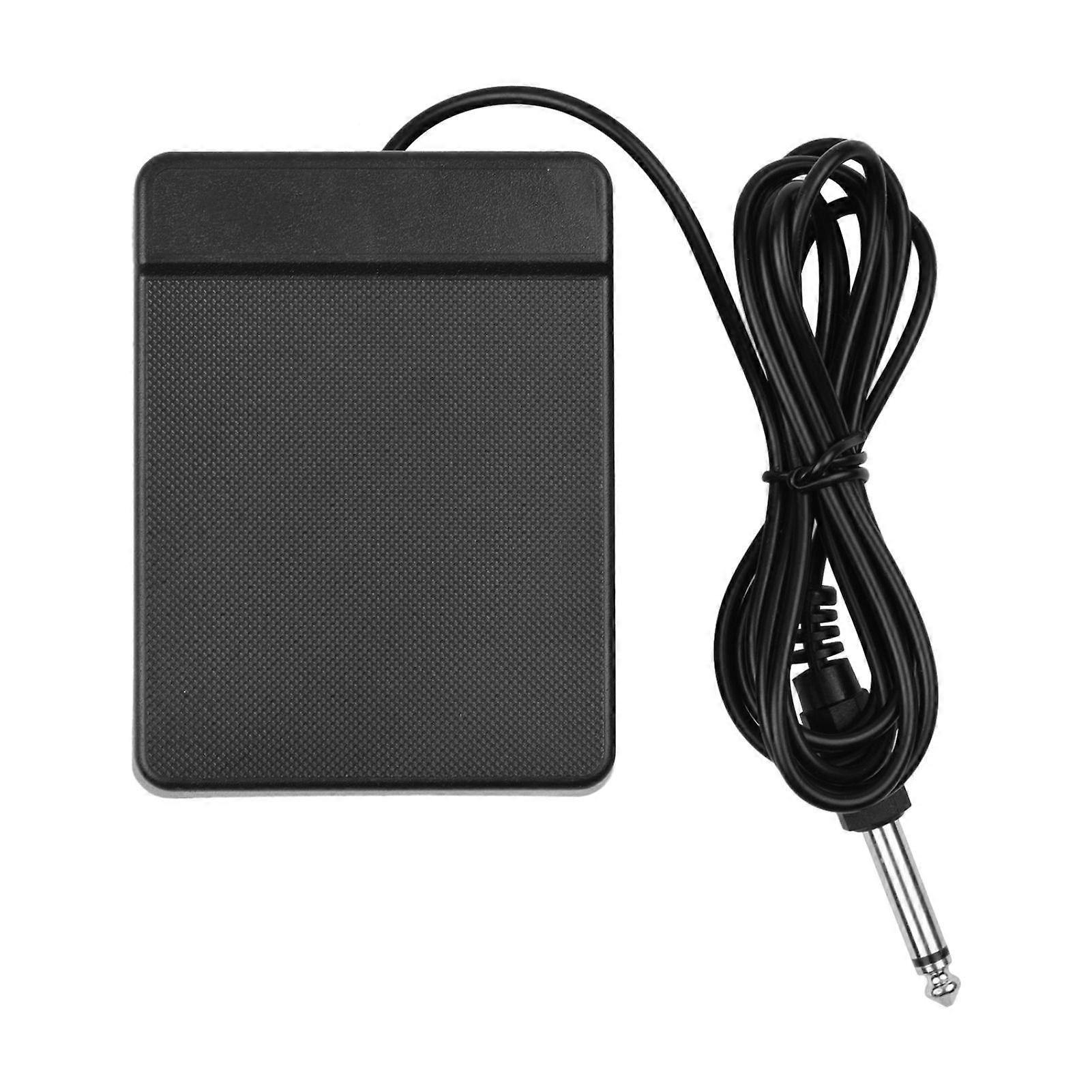 6.35mm Interface Compact Sustain Pedal Universal Single Pedal for Musical Instruments Portable Roll Up Piano Electronic Keyboard Elctronic Roll Up Dru